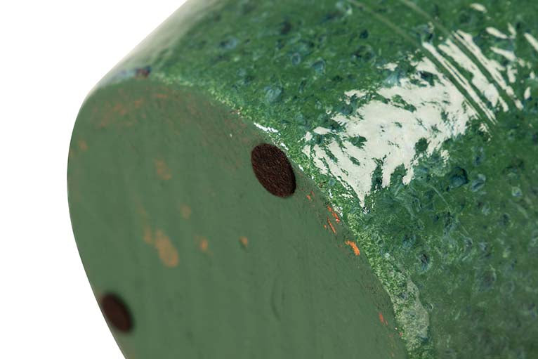 GREEN CERAMIC VASE 26x26x60 CM