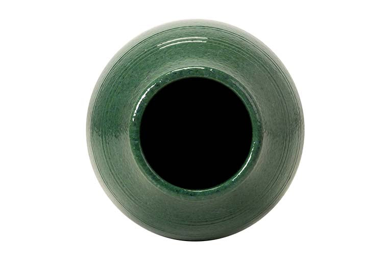 GREEN CERAMIC VASE 26x26x60 CM