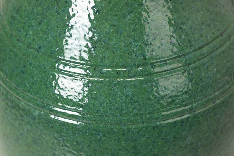 GREEN CERAMIC VASE 26x26x60 CM
