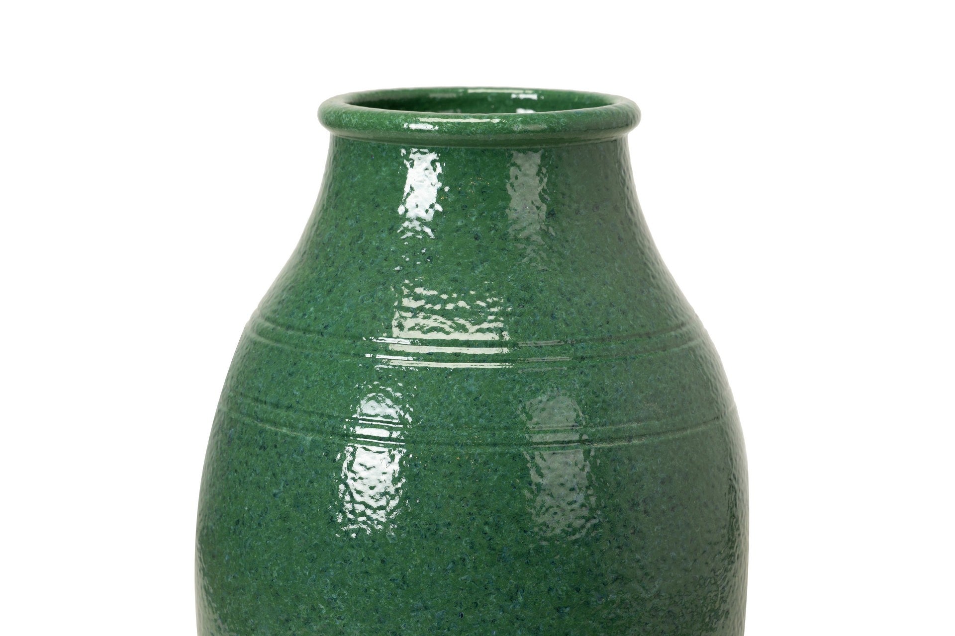 JARRON CERAMICA VERDE 26x26x60 CM