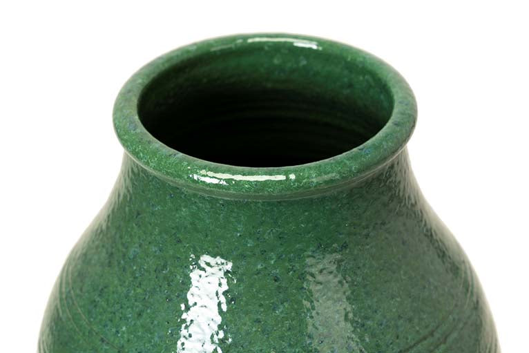 GREEN CERAMIC VASE 26x26x60 CM