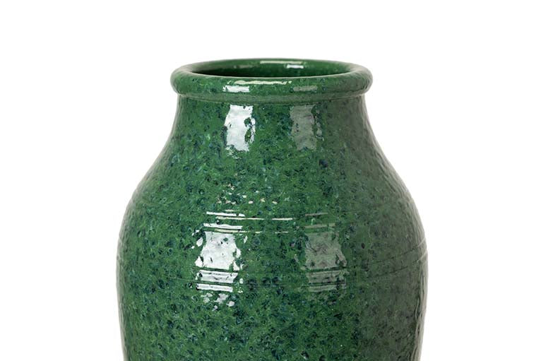 JARRON CERAMICA VERDE 19x19x30 CM