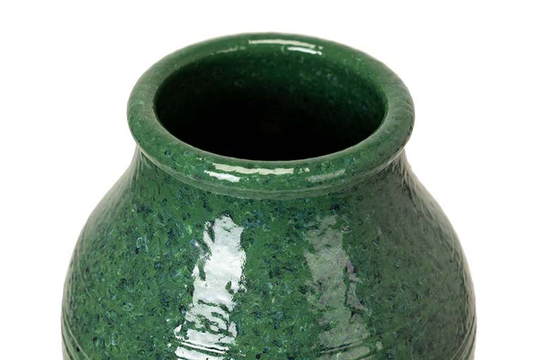 JARRON CERAMICA VERDE 19x19x30 CM