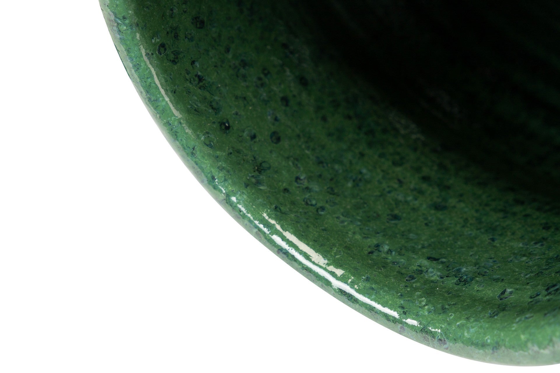 GREEN CERAMIC VASE 28x28x40 CM