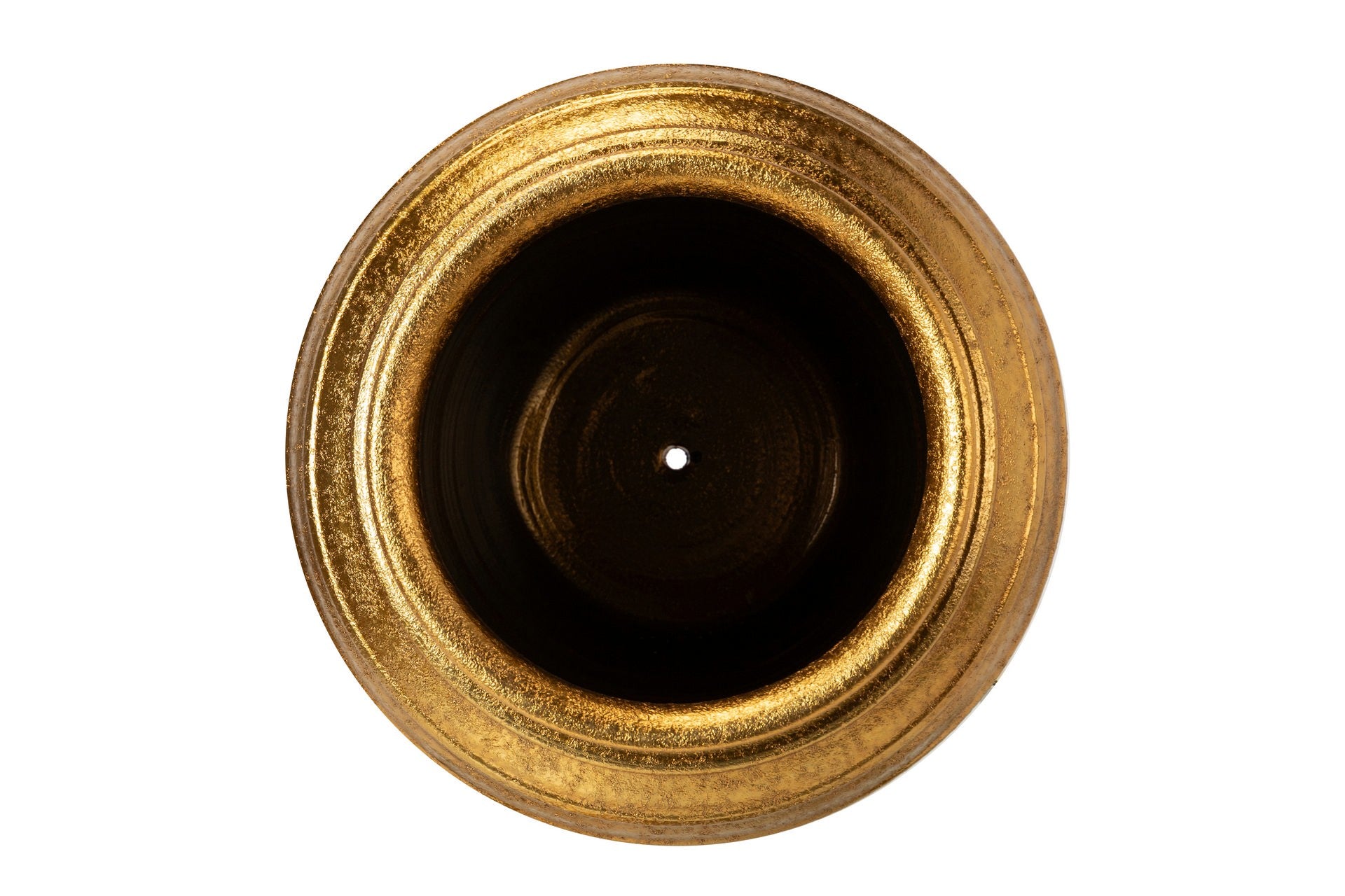 GOLDEN CERAMIC FLOWER POT 44x44x52 CM