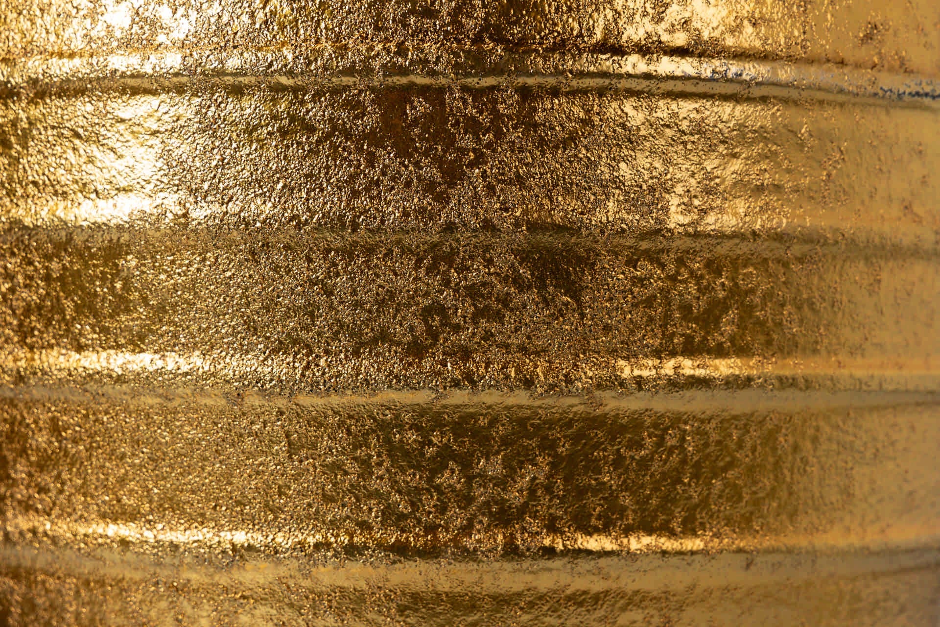 GOLDEN CERAMIC FLOWER POT 44x44x52 CM