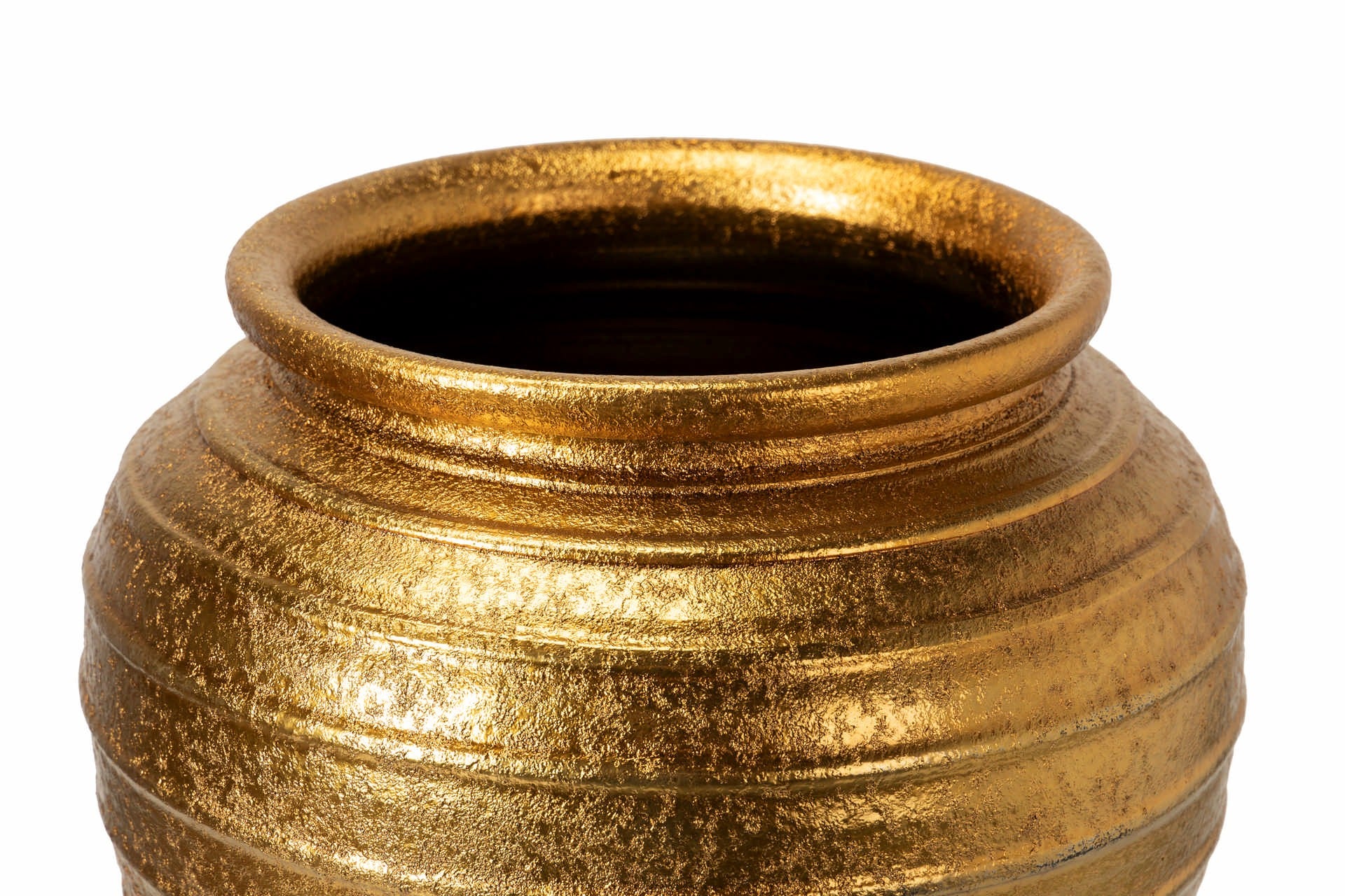 GOLDEN CERAMIC FLOWER POT 44x44x52 CM