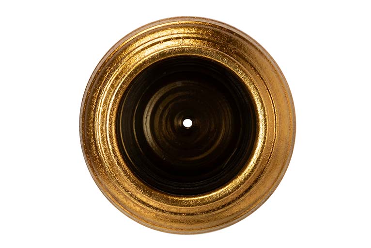 VASO DE CERÂMICA DOURADO 36x36x43 CM