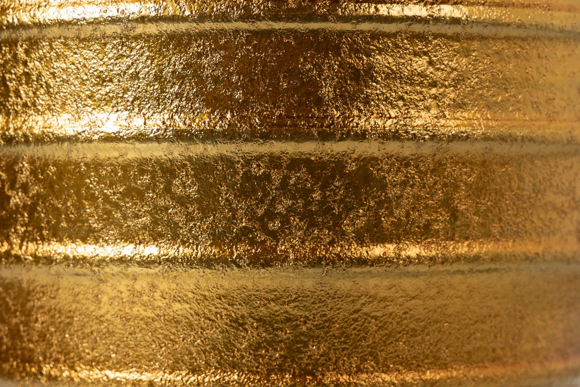 GOLDEN CERAMIC FLOWER POT 36x36x43 CM