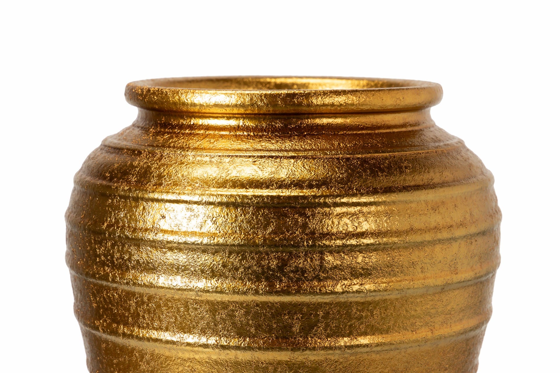 GOLDEN CERAMIC FLOWER POT 36x36x43 CM