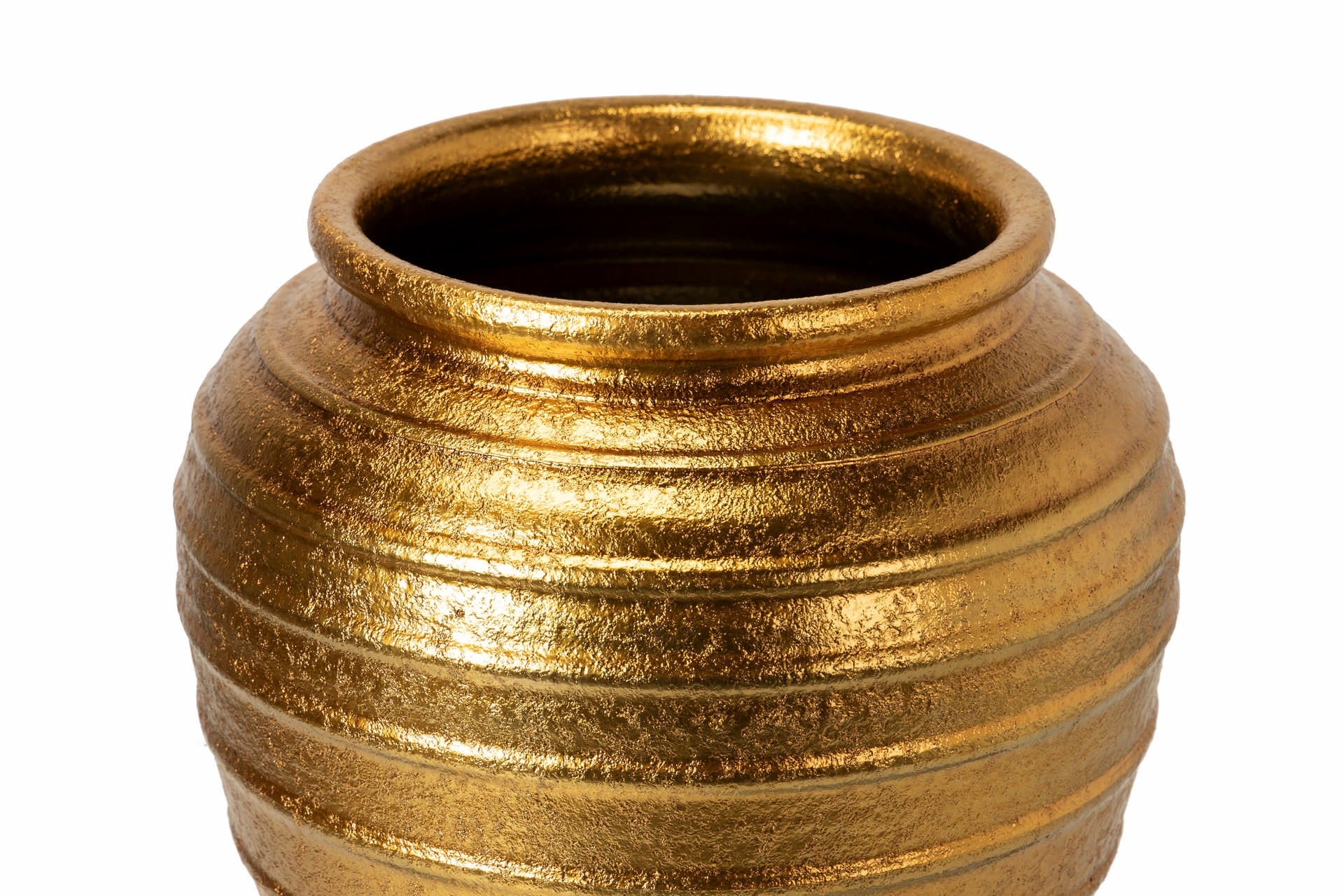 GOLDEN CERAMIC FLOWER POT 36x36x43 CM