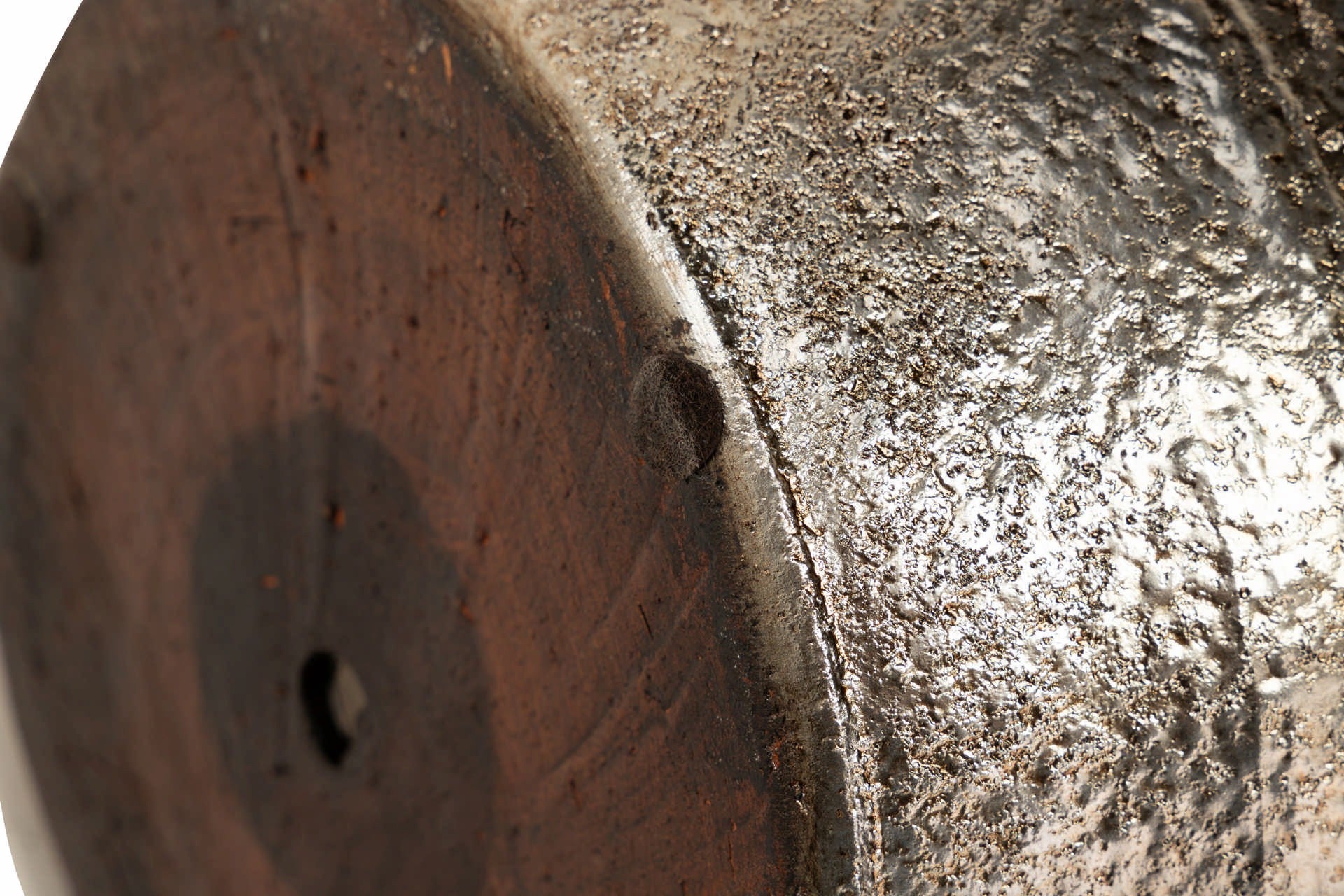 SILVER CERAMIC PLANTER 44x44x52 CM