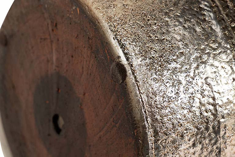 JARDINEIRA DE CERÂMICA PRATA 44x44x52 CM