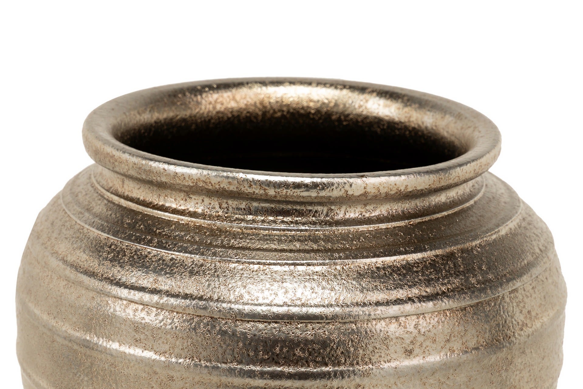 SILVER CERAMIC PLANTER 44x44x52 CM