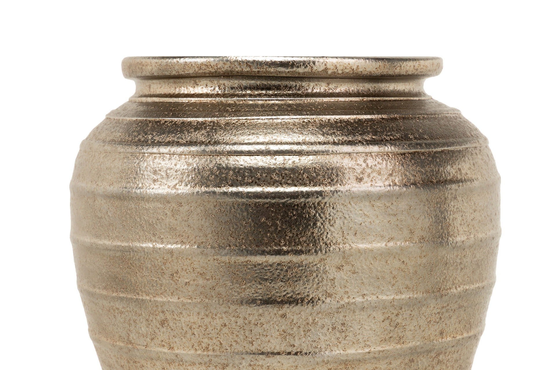 SILVER CERAMIC PLANTER 44x44x52 CM