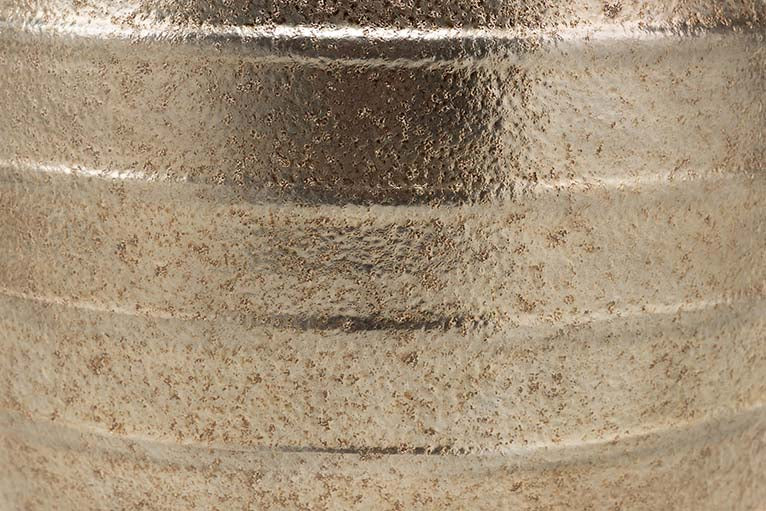 JARDINEIRA DE CERÂMICA PRATA 44x44x52 CM