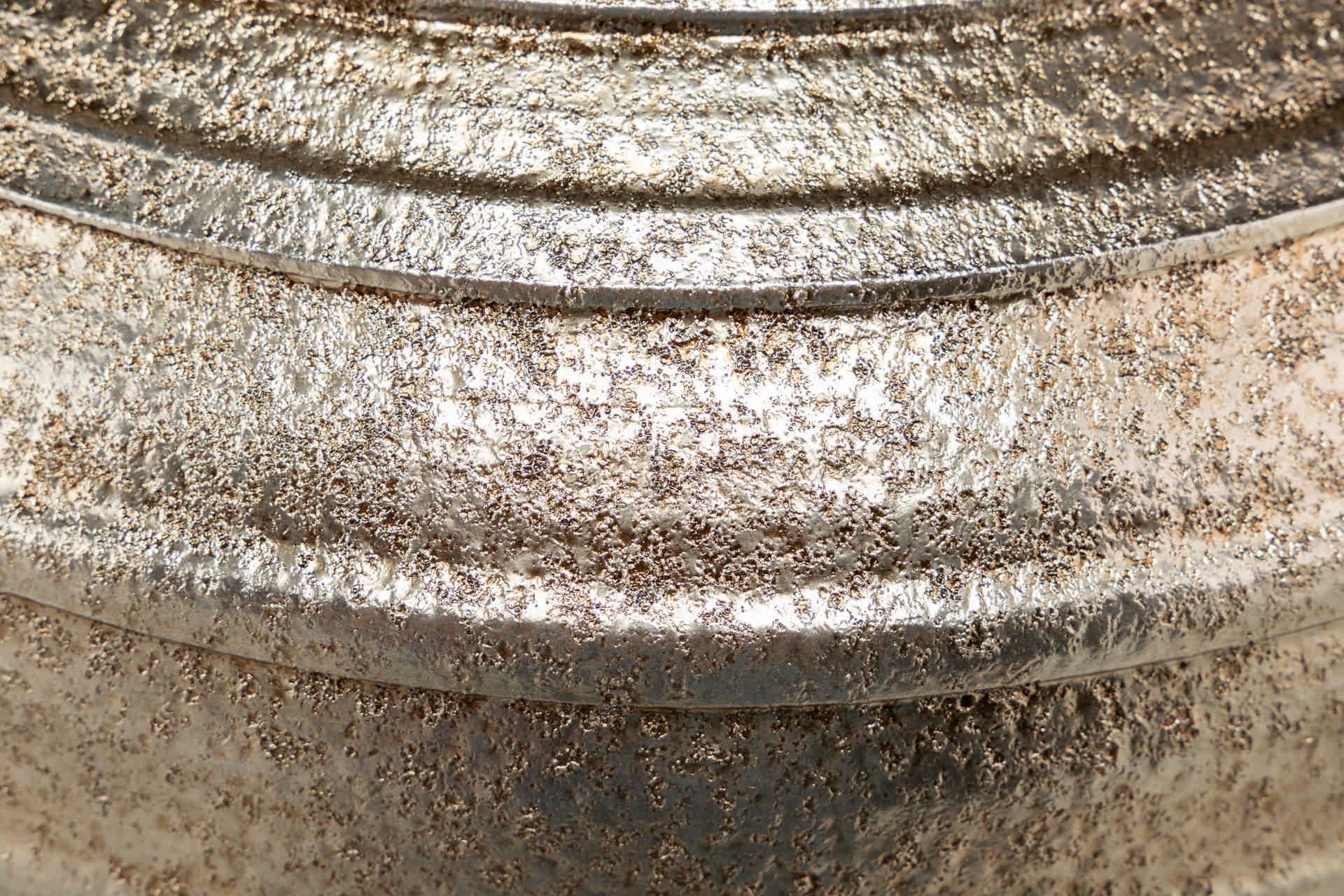 SILVER CERAMIC PLANTER 44x44x52 CM