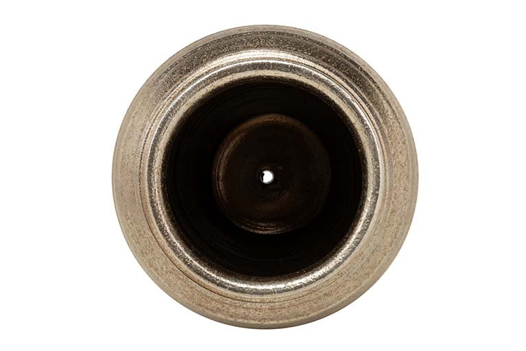 JARDINEIRA DE CERÂMICA PRATA 44x44x52 CM