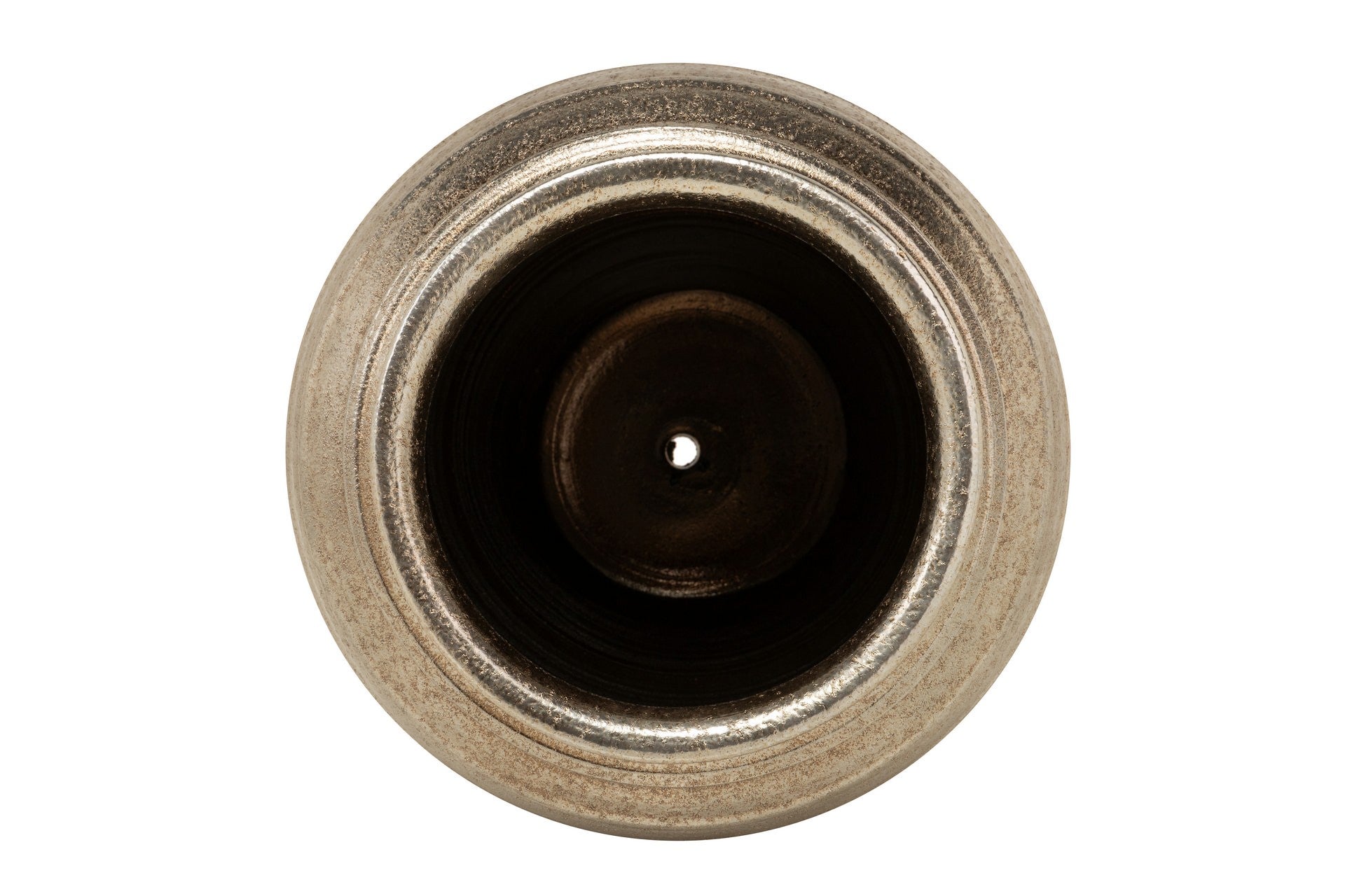 SILVER CERAMIC PLANTER 44x44x52 CM