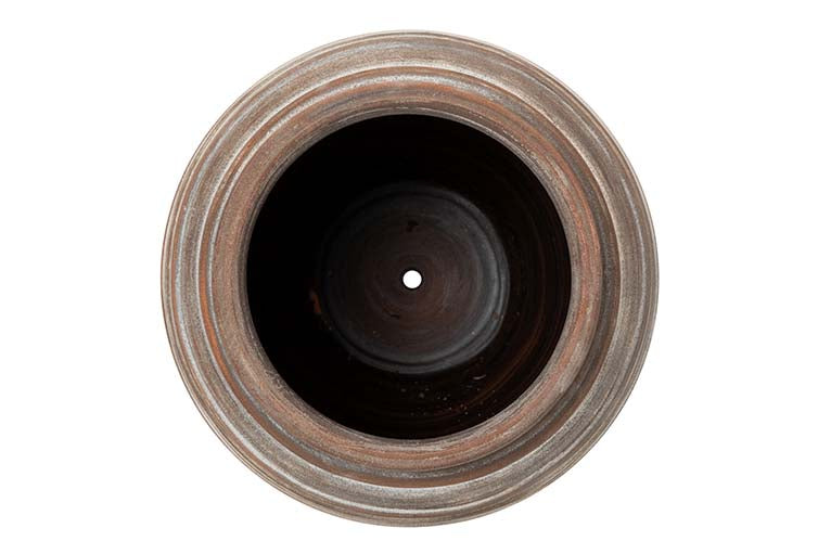 JARDINEIRA DE CERÂMICA MARROM 44x44x52 CM