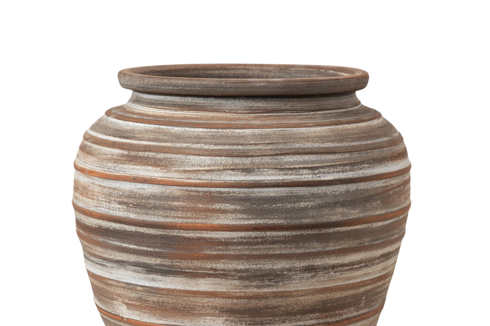 BROWN CERAMIC PLANTER 44x44x52 CM