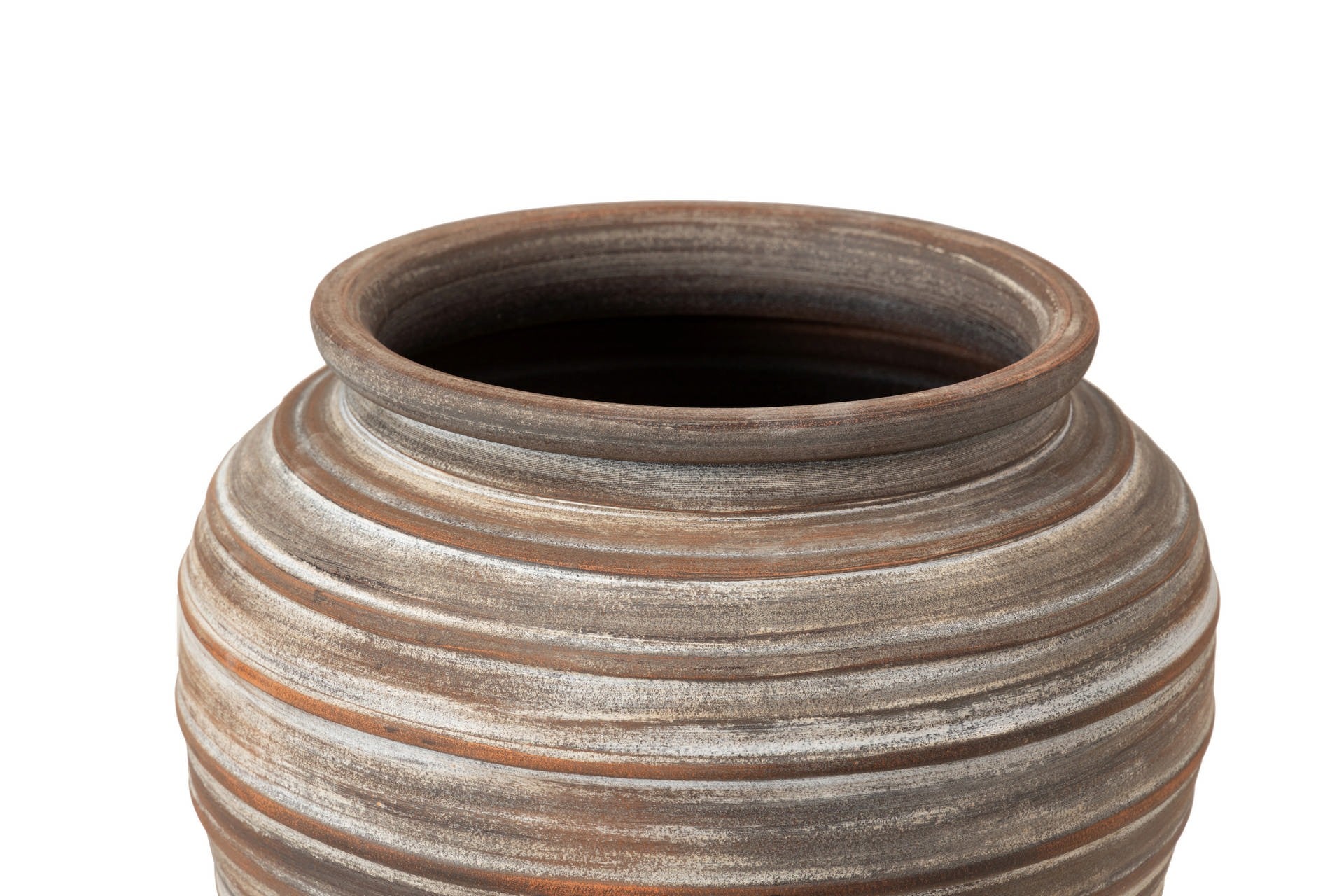 BROWN CERAMIC PLANTER 44x44x52 CM