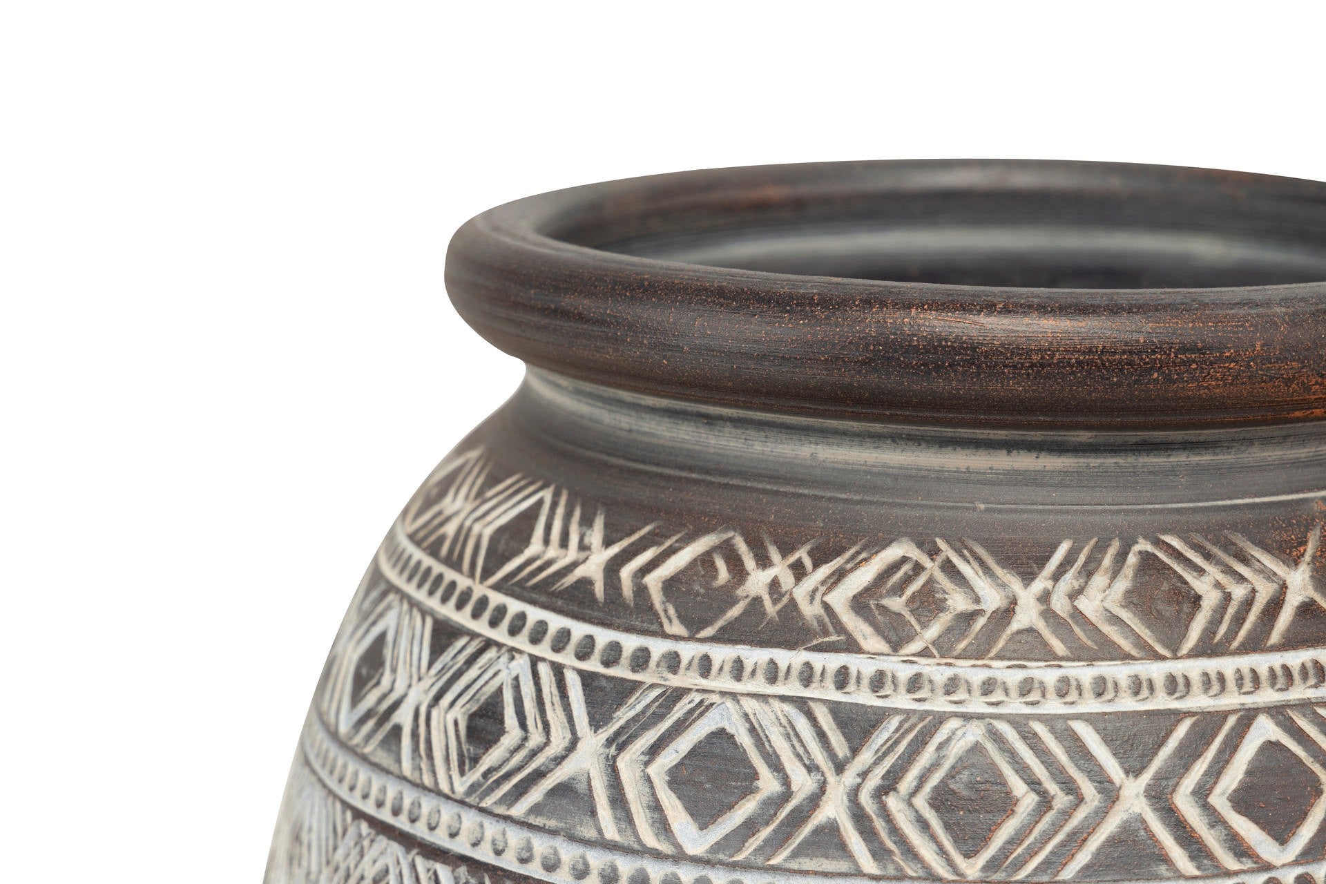 JARRON CERAMICA MARRON 30x30x80 CM