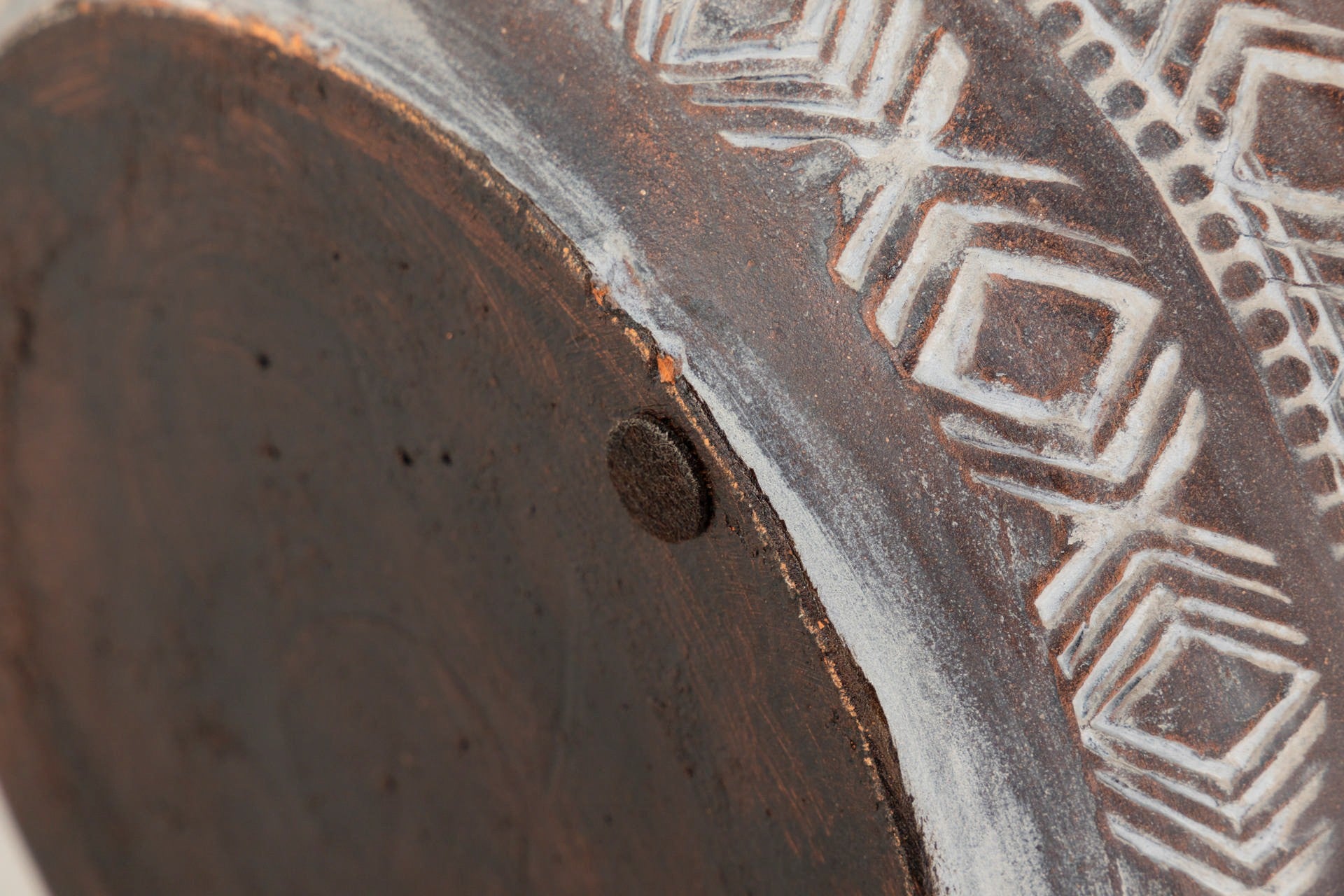 BROWN CERAMIC VASE 30x30x80 CM