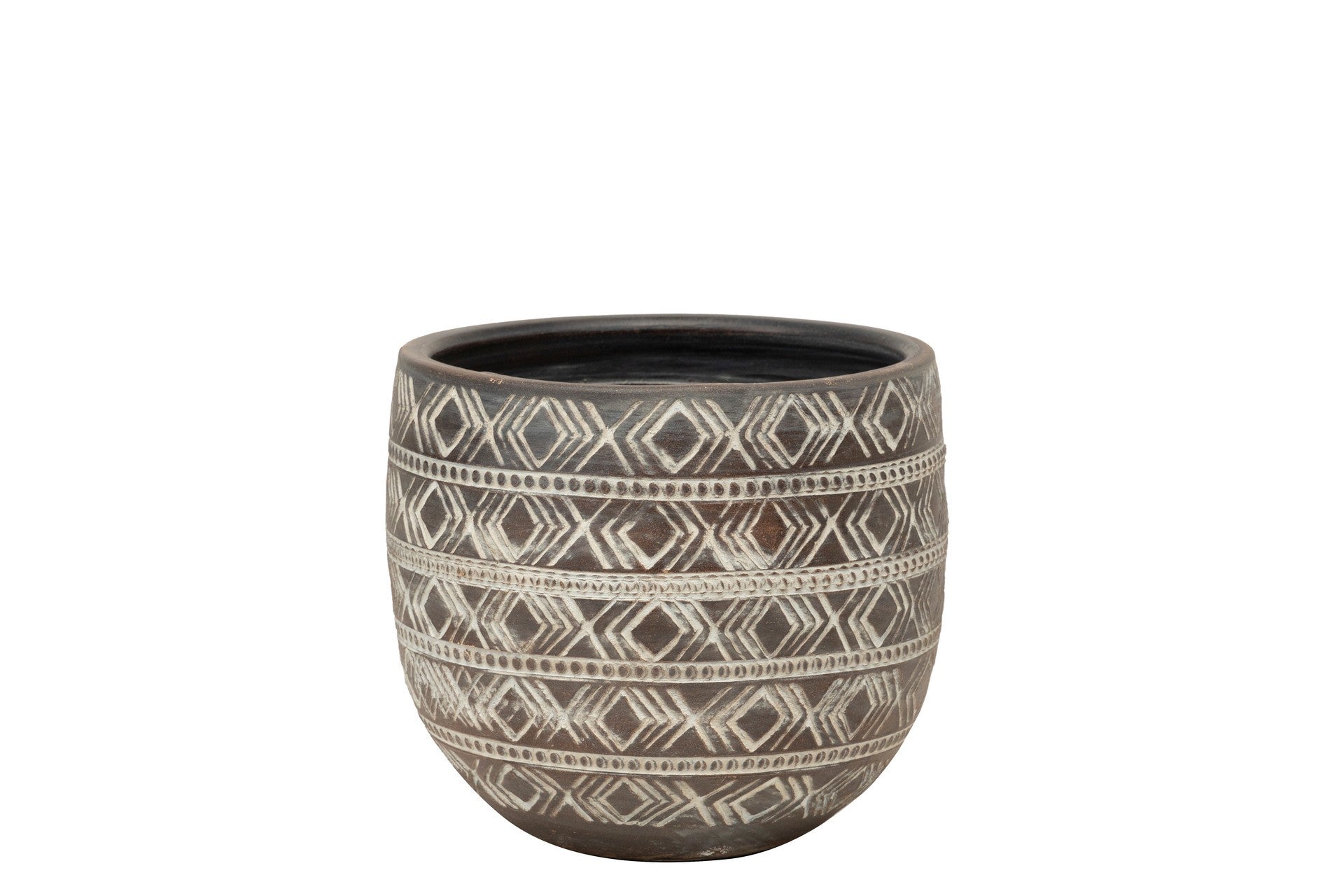 SET OF 3 POTS 30x30x28 25x25x19 20x20x16 CM