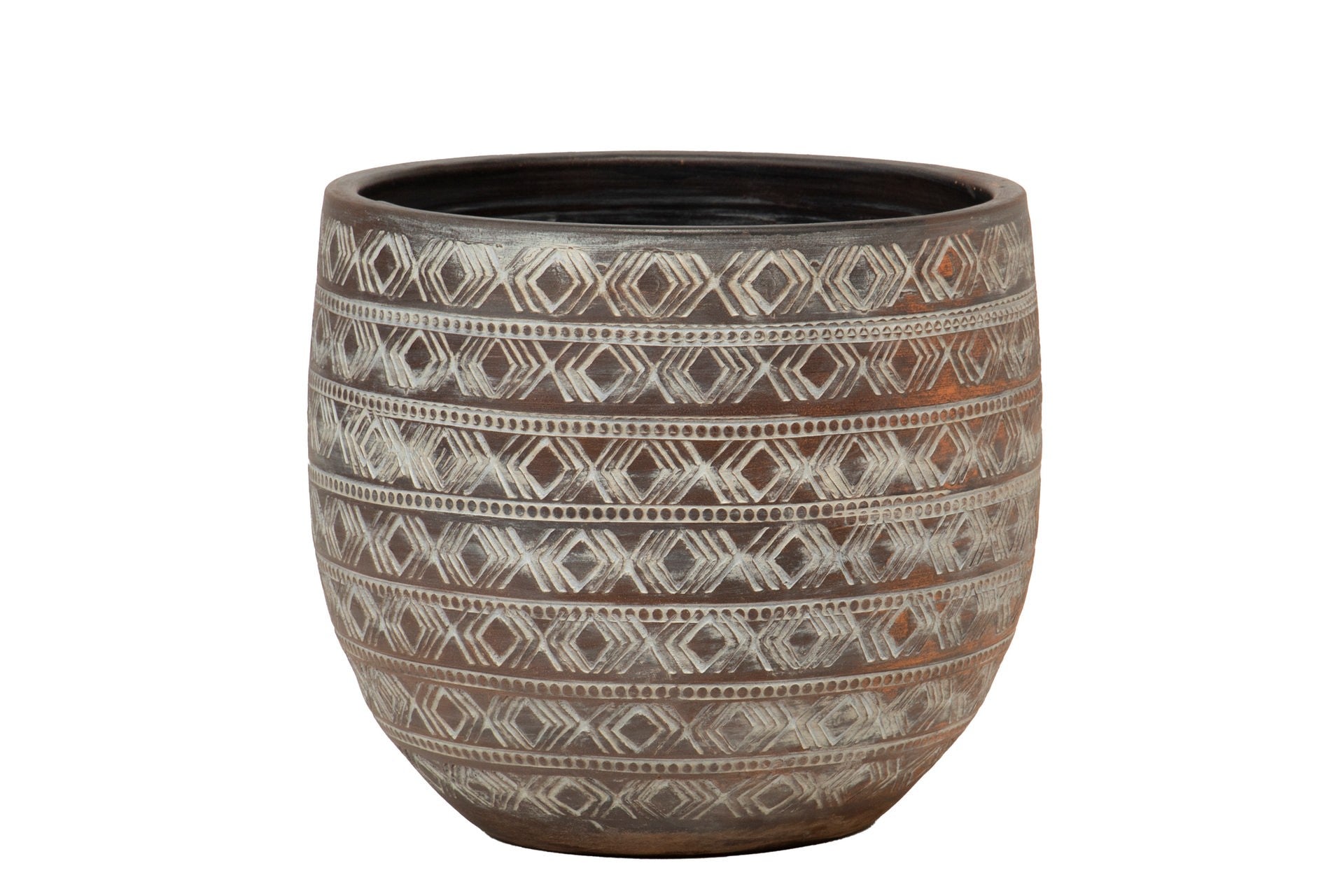 SET OF 3 POTS 30x30x28 25x25x19 20x20x16 CM