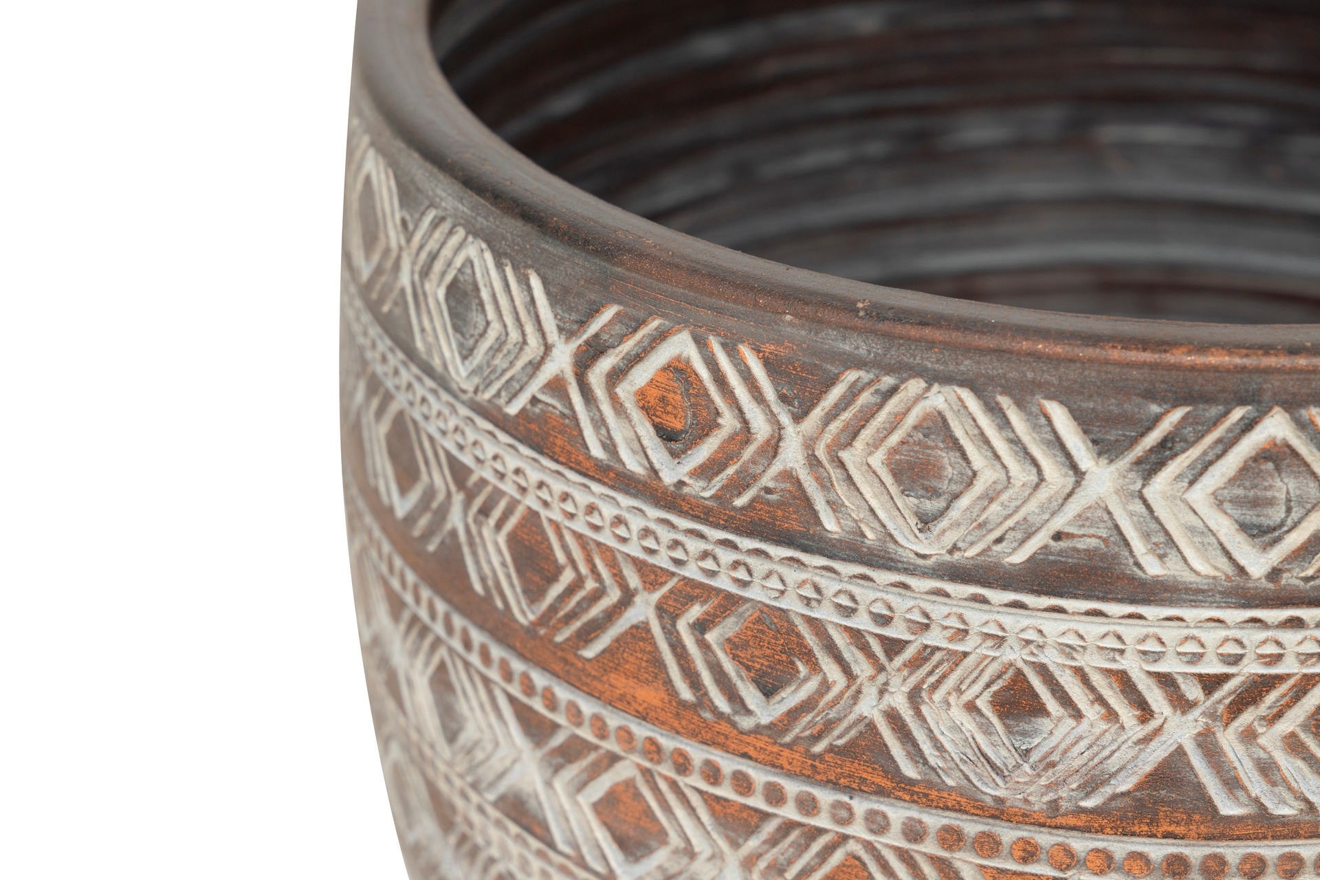 SET OF 3 POTS 30x30x28 25x25x19 20x20x16 CM