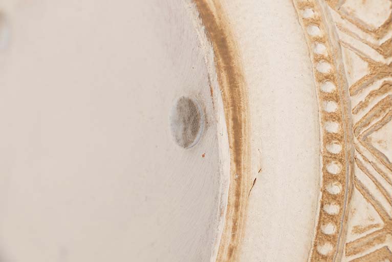 JARRON CERAMICA BEIGE 26x26x60 M