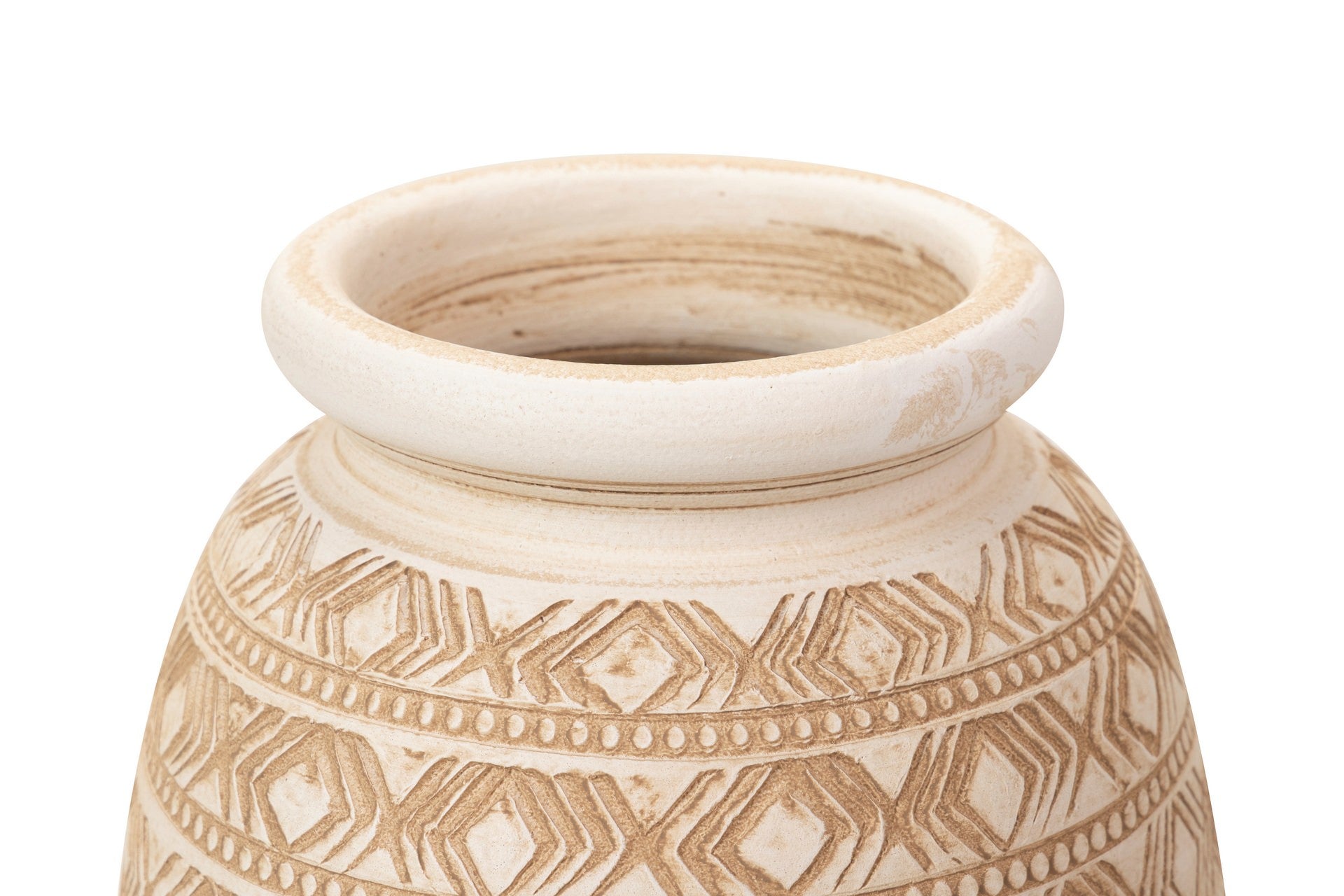 JARRON CERAMICA BEIGE 26x26x60 M