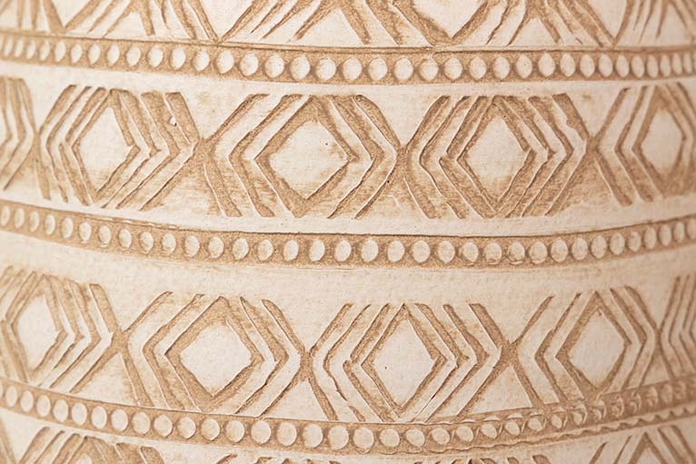BEIGE CERAMIC VASE 26x26x60 M