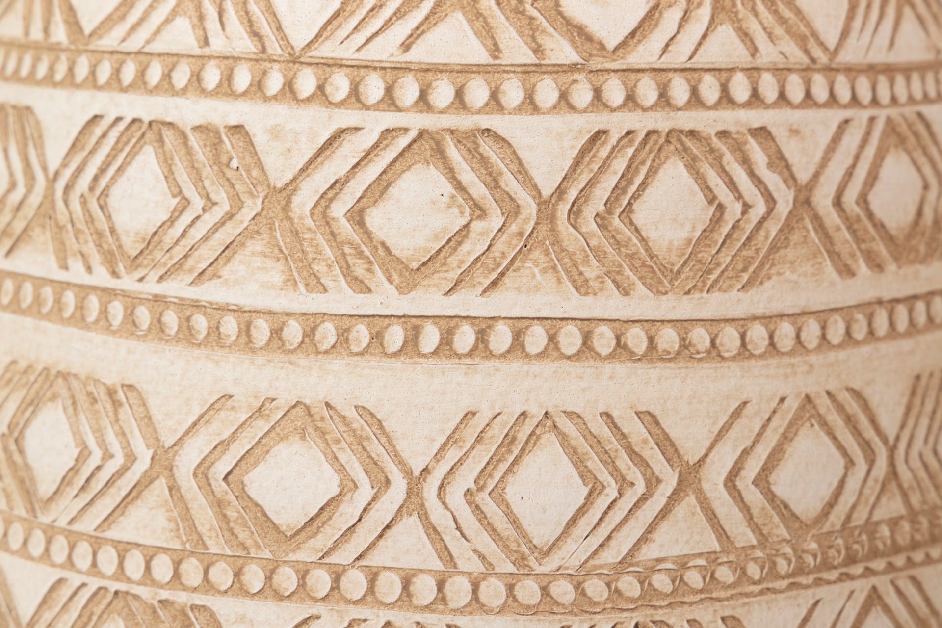 JARRON CERAMICA BEIGE 26x26x60 M
