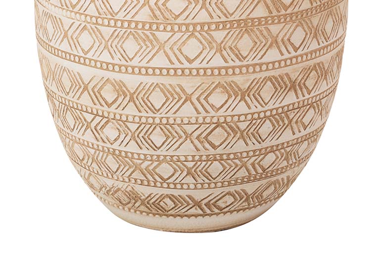 BEIGE CERAMIC VASE 26x26x60 M