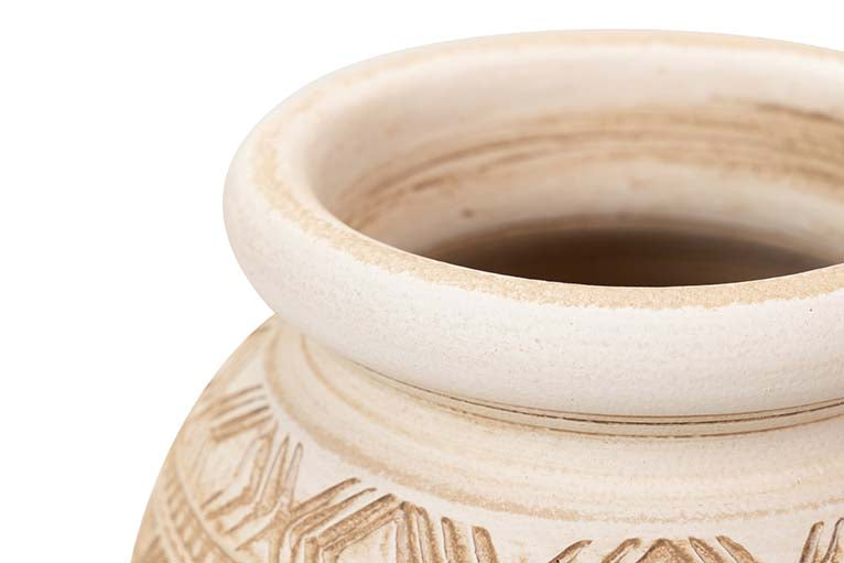 BEIGE CERAMIC VASE 26x26x60 M