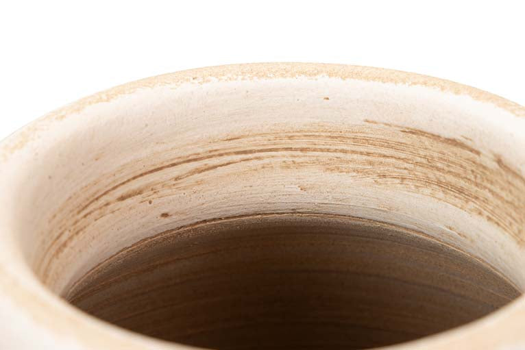 BEIGE CERAMIC VASE 26x26x60 M