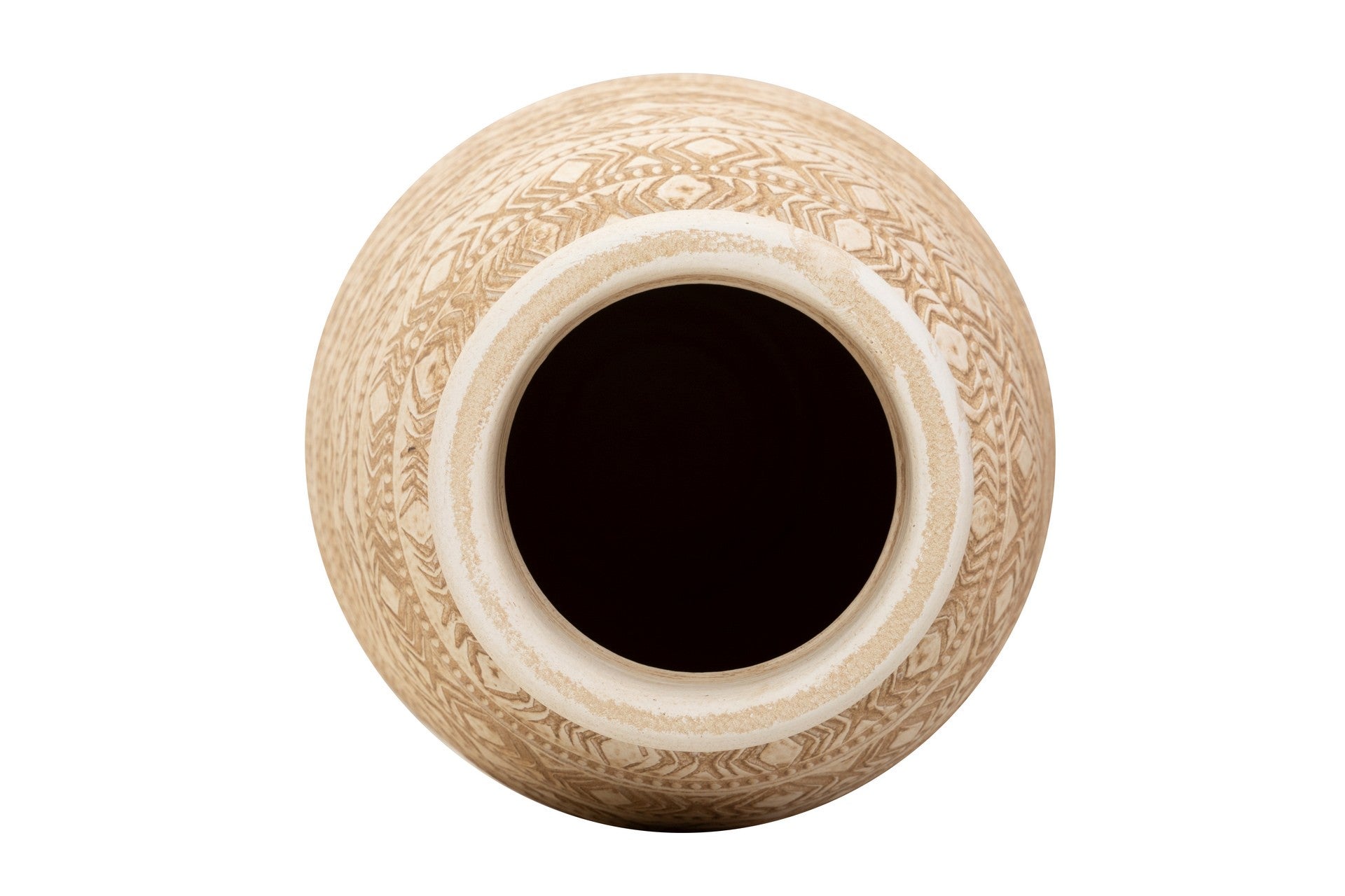 BEIGE CERAMIC VASE 26x26x60 M