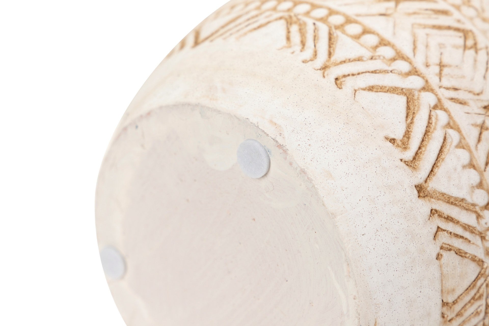 BEIGE CERAMIC VASE 19x19x30 CM