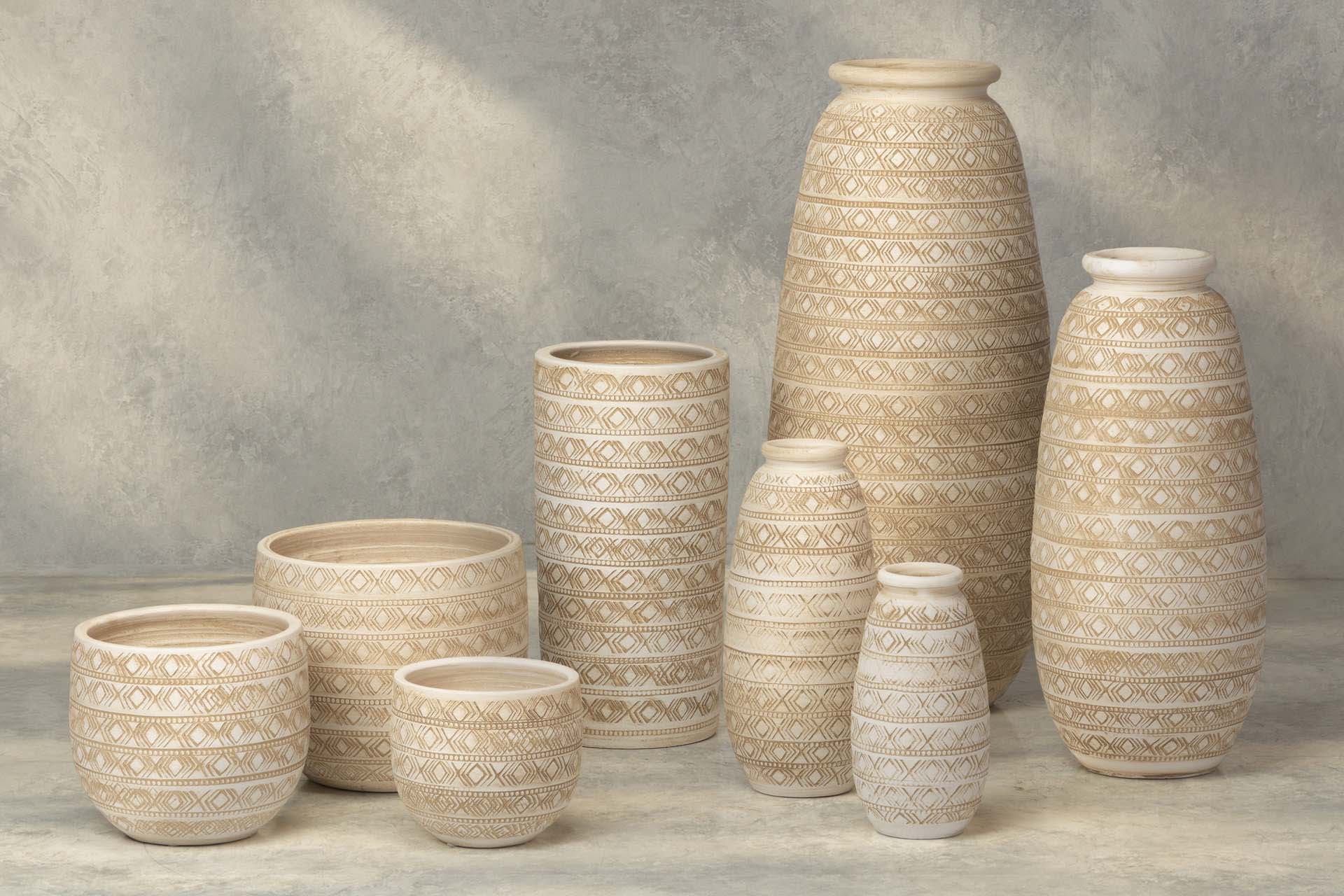 PARAGUERO CERAMICA BEIGE 24x24x50 CM