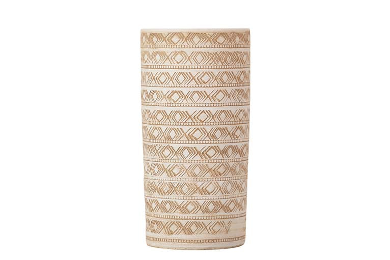 PARAGUERO CERAMICA BEIGE 24x24x50 CM