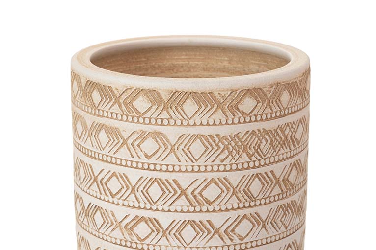 PARAGUERO CERAMICA BEIGE 24x24x50 CM
