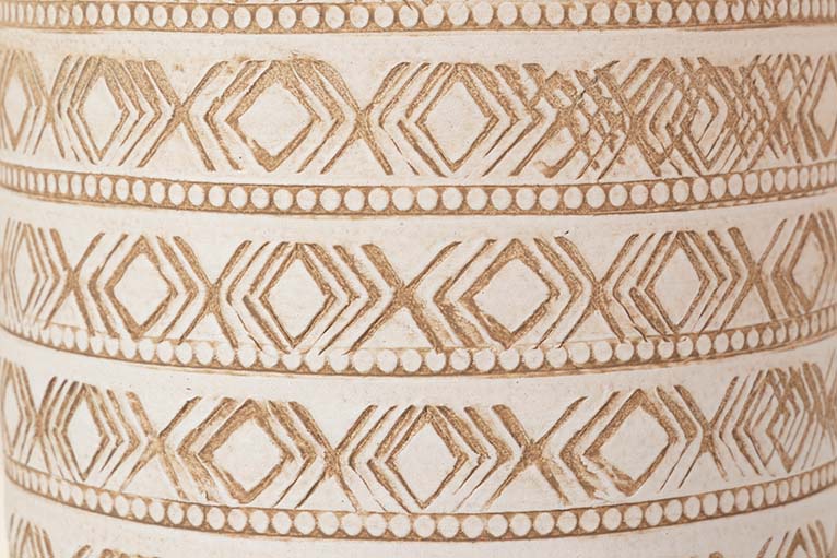 PARAGUERO CERAMICA BEIGE 24x24x50 CM