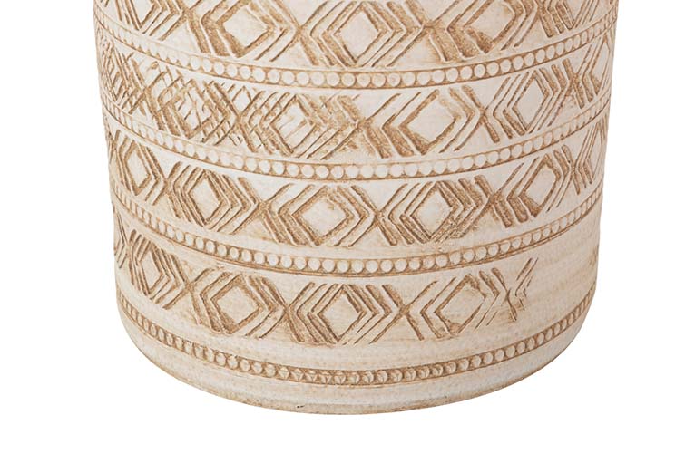 PARAGUERO CERAMICA BEIGE 24x24x50 CM