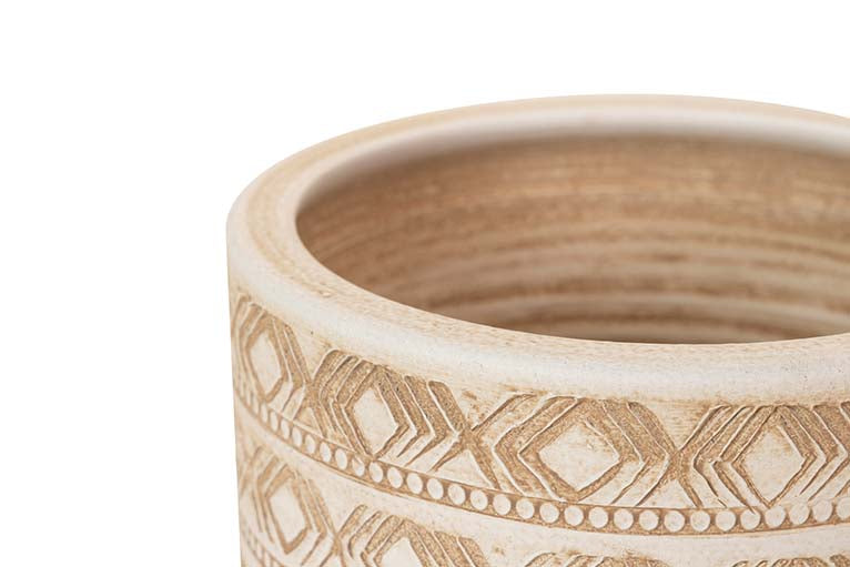 PARAGUERO CERAMICA BEIGE 24x24x50 CM