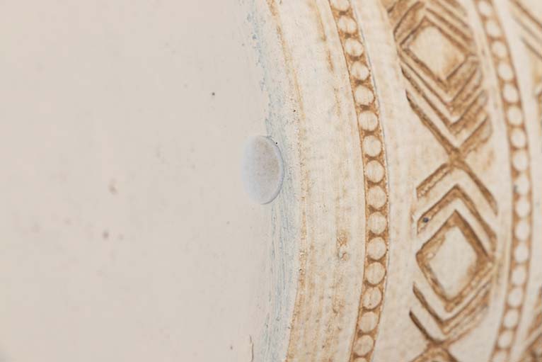 PARAGUERO CERAMICA BEIGE 24x24x50 CM