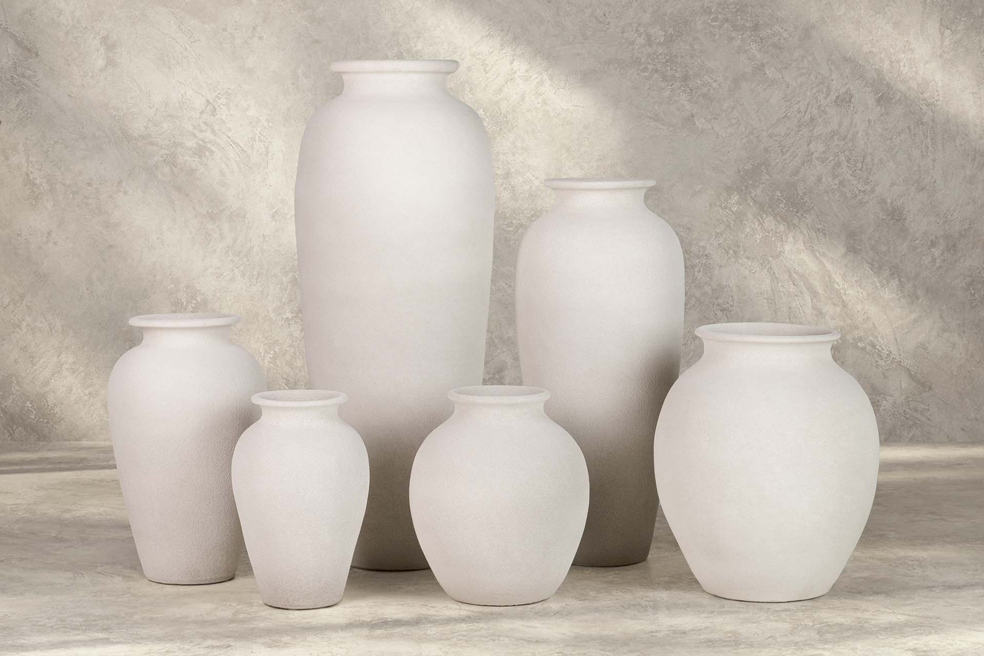 JARRON CERAMICA BLANCO 22x22x30 CM