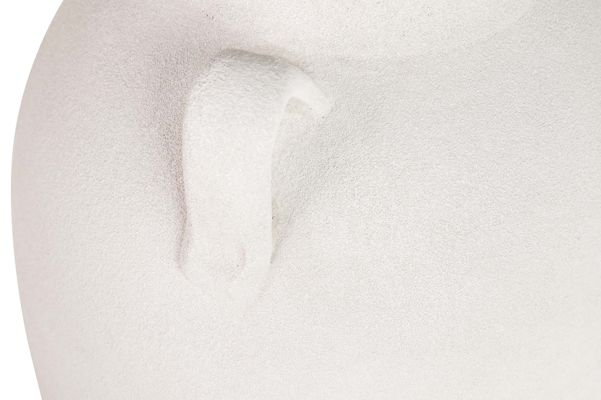 WHITE CERAMIC VASE 28x28x60 CM