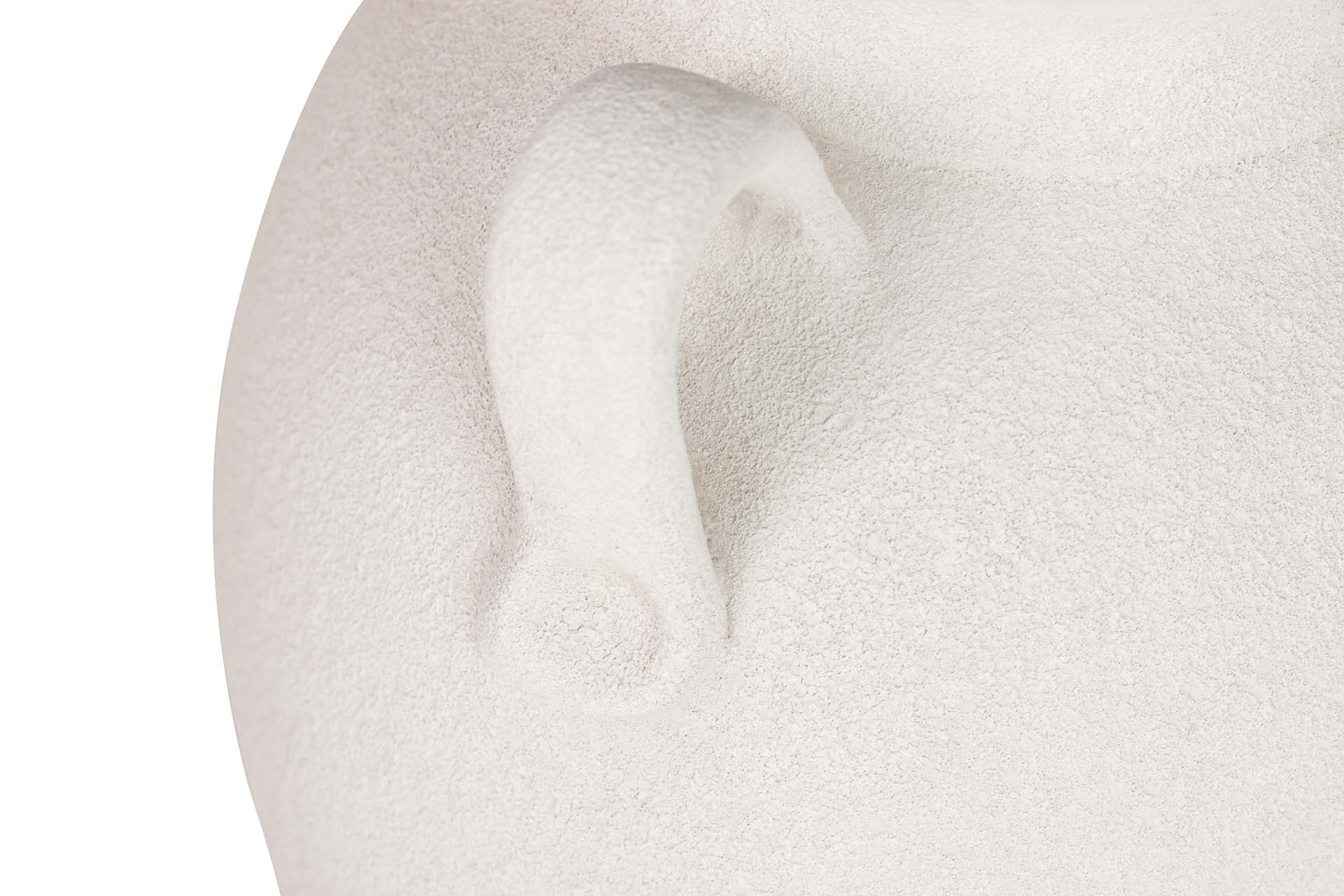 WHITE CERAMIC VASE 25x25x40 CM